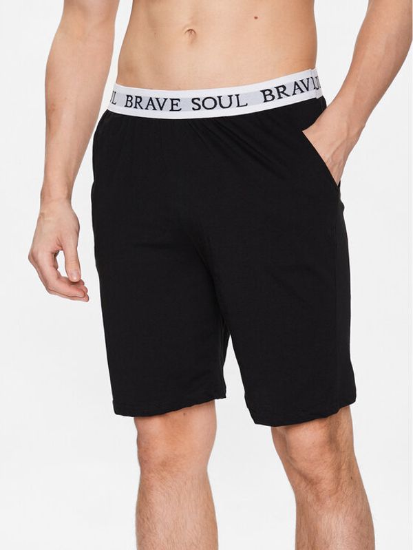 Brave Soul Brave Soul Пижамени шорти MLWB-149KEV Черен Regular Fit