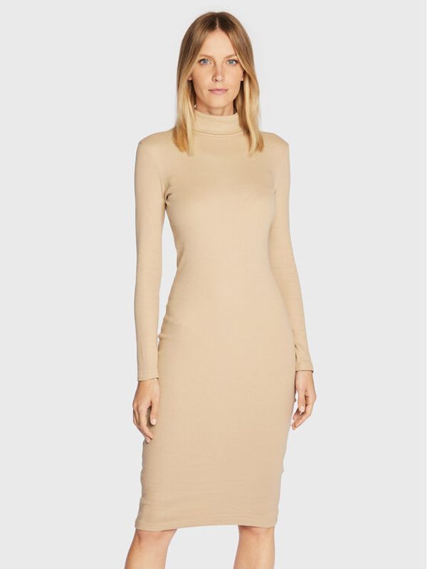 Brave Soul Brave Soul Плетена рокля LDRJ-69KENDALL Бежов Slim Fit