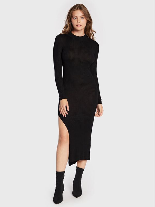 Brave Soul Brave Soul Плетена рокля LKD-237SPALDINGA Черен Slim Fit