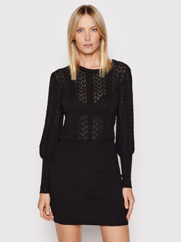 Brave Soul Brave Soul Плетена рокля LKD-555STATON Черен Regular Fit