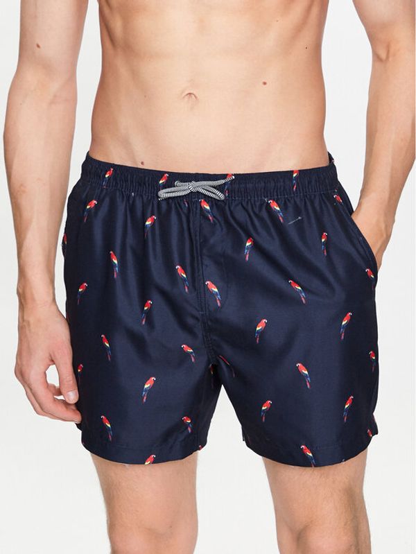 Brave Soul Brave Soul Плувни шорти MSRT-PARROT Тъмносин Regular Fit