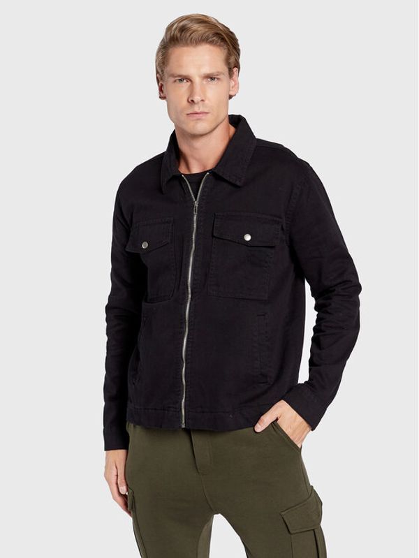 Brave Soul Brave Soul Преходно яке MJK-HARRY Черен Regular Fit