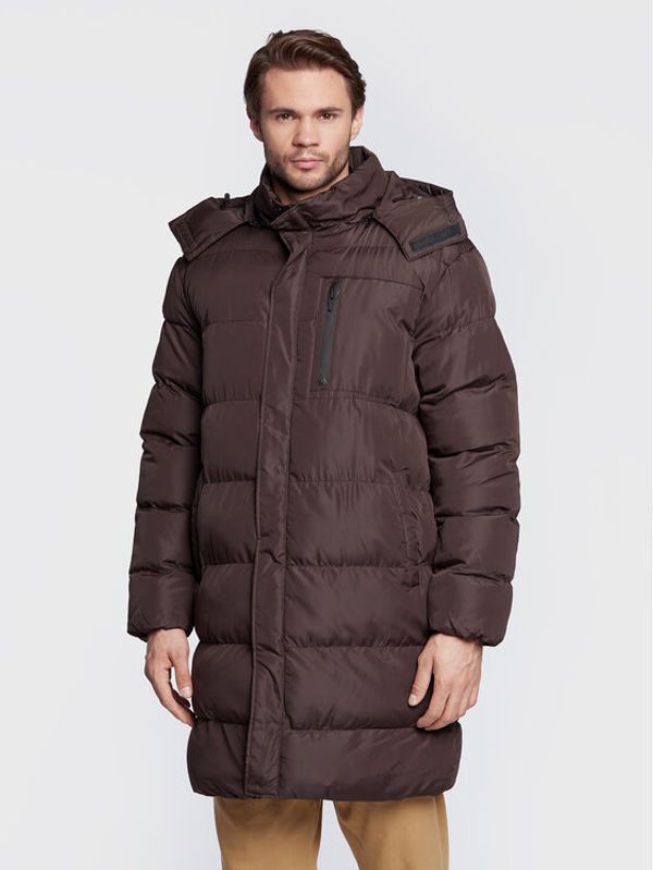 Brave Soul Brave Soul Пухено яке MJK-ELSDON Кафяв Regular Fit