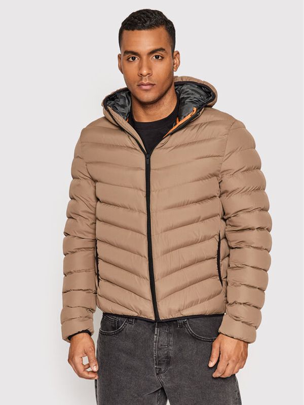 Brave Soul Brave Soul Пухено яке MJK-GRANT Бежов Regular Fit