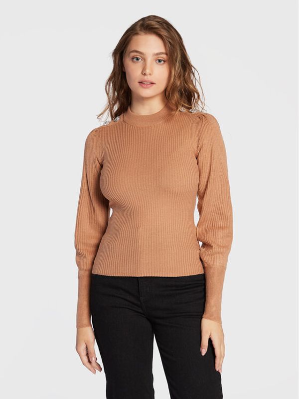 Brave Soul Brave Soul Пуловер LK-248GEM Кафяв Slim Fit