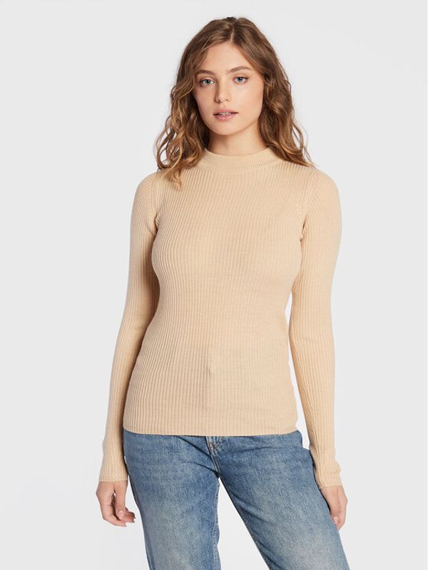 Brave Soul Brave Soul Пуловер LK-248RIGBYI Бежов Slim Fit