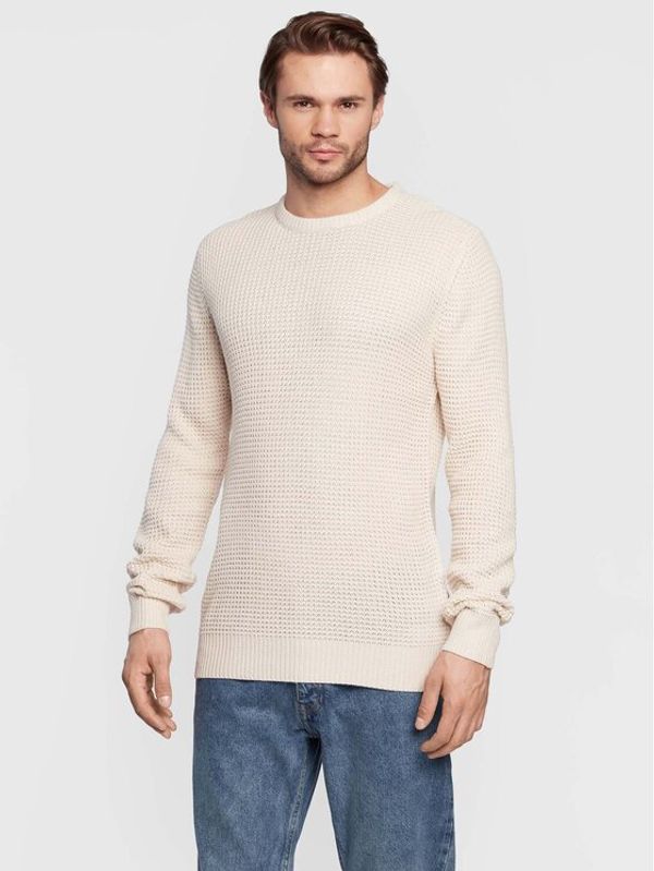 Brave Soul Brave Soul Пуловер MK-162SLOVAKP Бежов Regular Fit