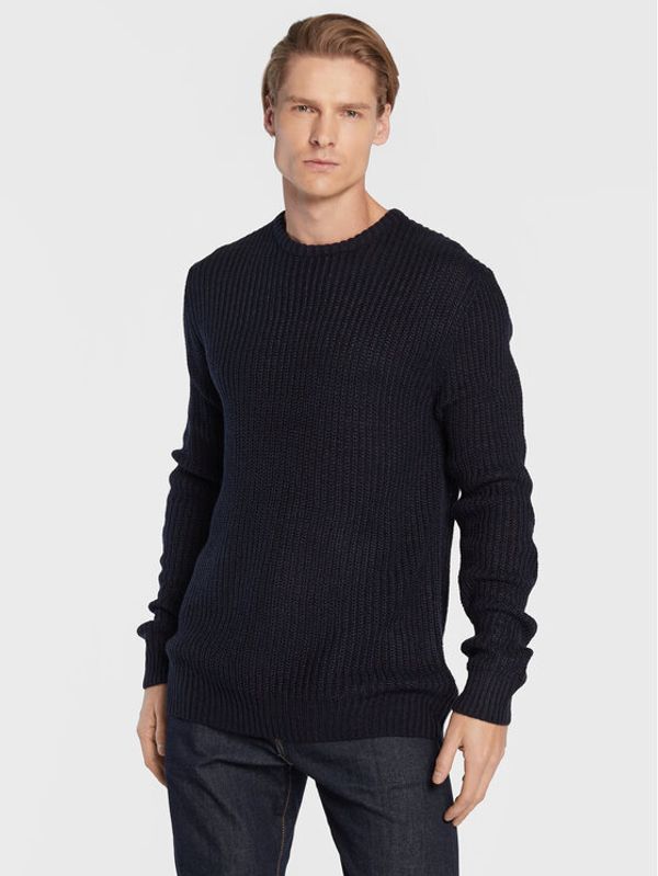 Brave Soul Brave Soul Пуловер MK-181BINARYO Тъмносин Regular Fit