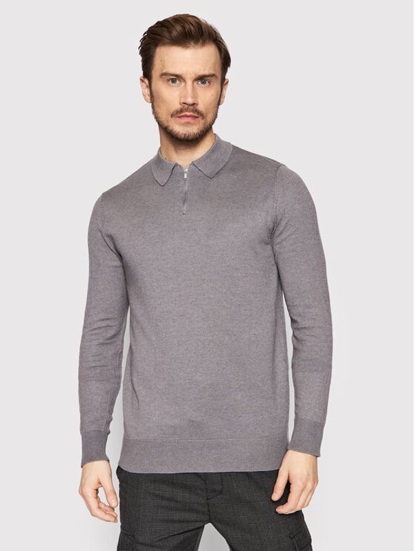 Brave Soul Brave Soul Пуловер MK-273PERU Сив Regular Fit