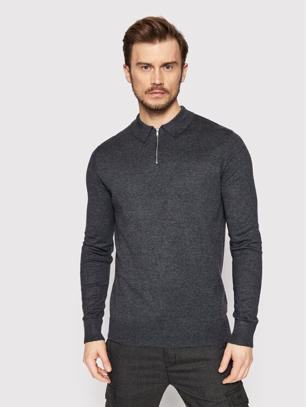 Brave Soul Brave Soul Пуловер MK-273PERU Сив Regular Fit