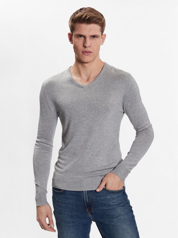 Brave Soul Brave Soul Пуловер MK-36BRAMBER Сив Regular Fit