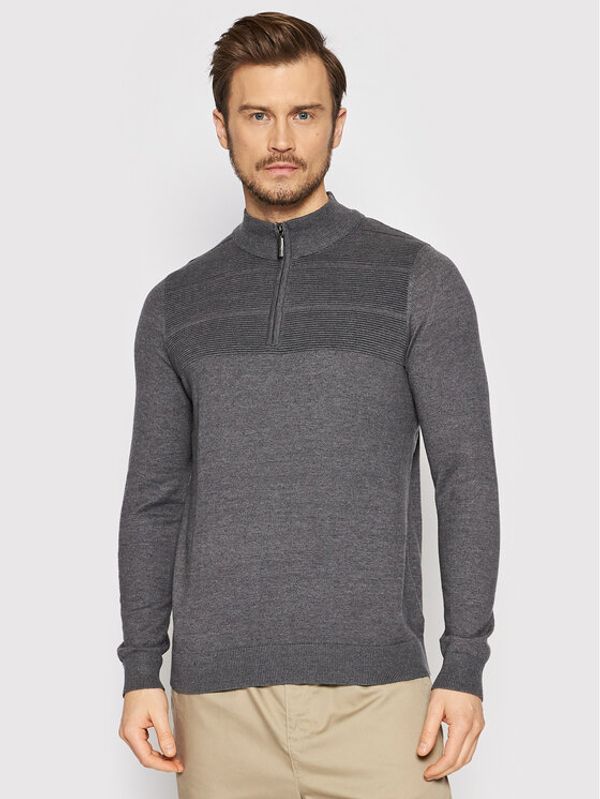 Brave Soul Brave Soul Пуловер MK-36MERRETT Сив Regular Fit