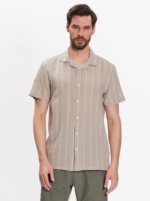 Brave Soul Brave Soul Риза MSH-48GOGH Бежов Regular Fit