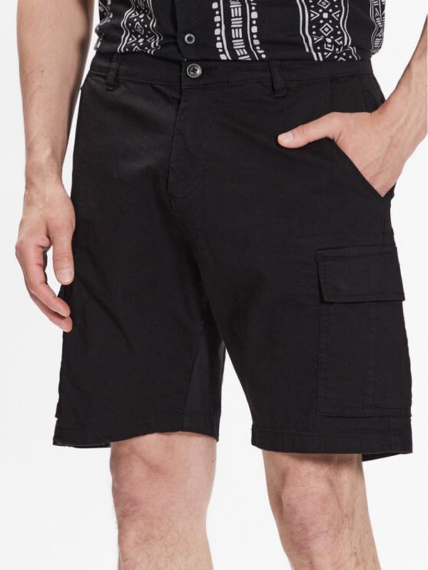 Brave Soul Brave Soul Шорти от плат MSRT-DENVER Черен Regular Fit