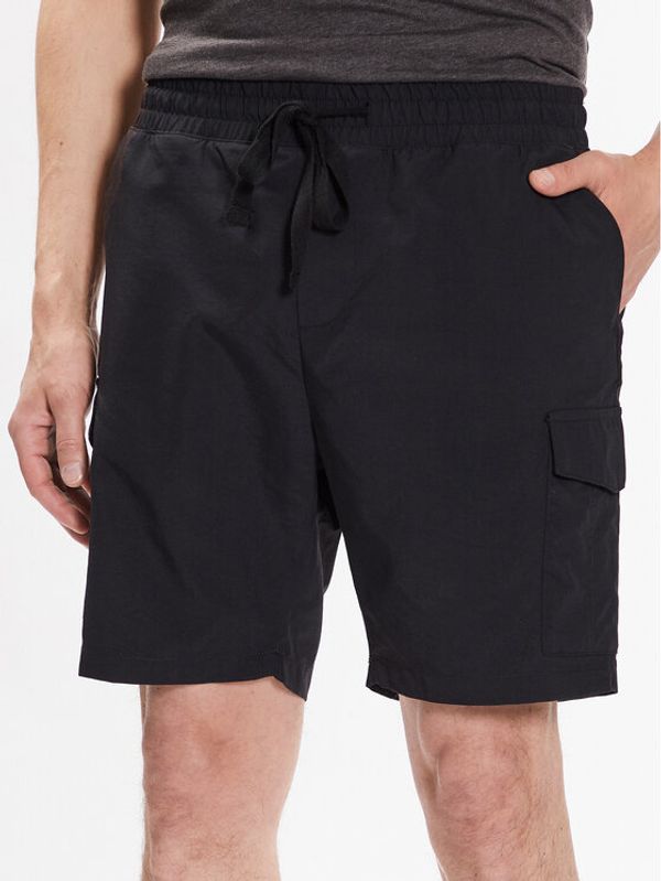 Brave Soul Brave Soul Шорти от плат MSRT-FINETAS Черен Regular Fit