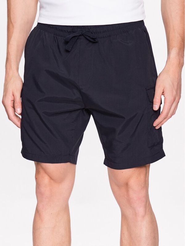 Brave Soul Brave Soul Шорти от плат MSRT-FINETAS Тъмносин Regular Fit