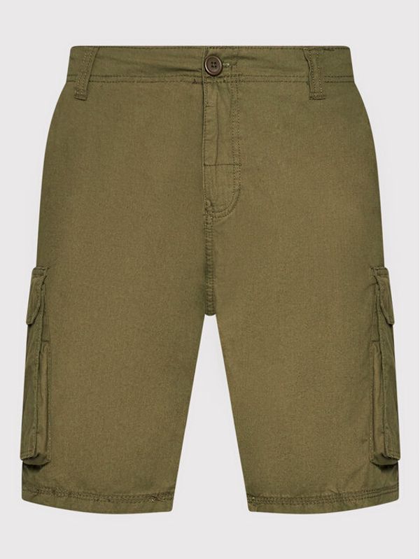 Brave Soul Brave Soul Шорти от плат MSRT-RIVERWOODK Зелен Regular Fit