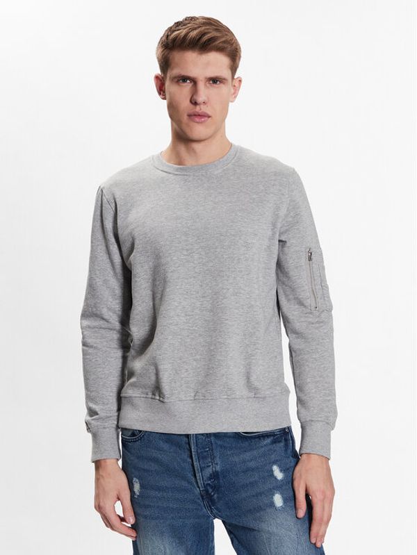Brave Soul Brave Soul Суитшърт MSS-69AZLONC Сив Regular Fit