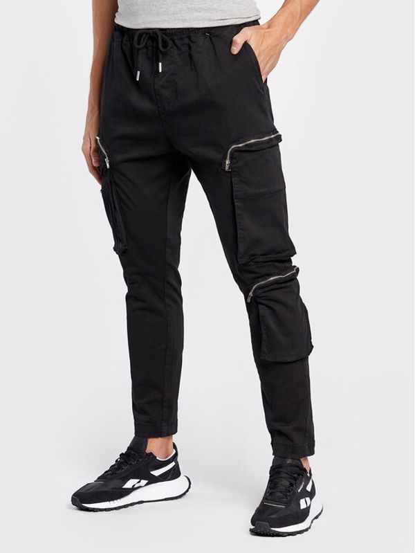 Brave Soul Brave Soul Текстилни панталони MTR-MARIO Черен Regular Fit