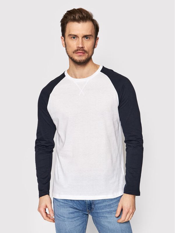 Brave Soul Brave Soul Тениска с дълъг ръкав MLT-69OSBOURNEI Бял Regular Fit