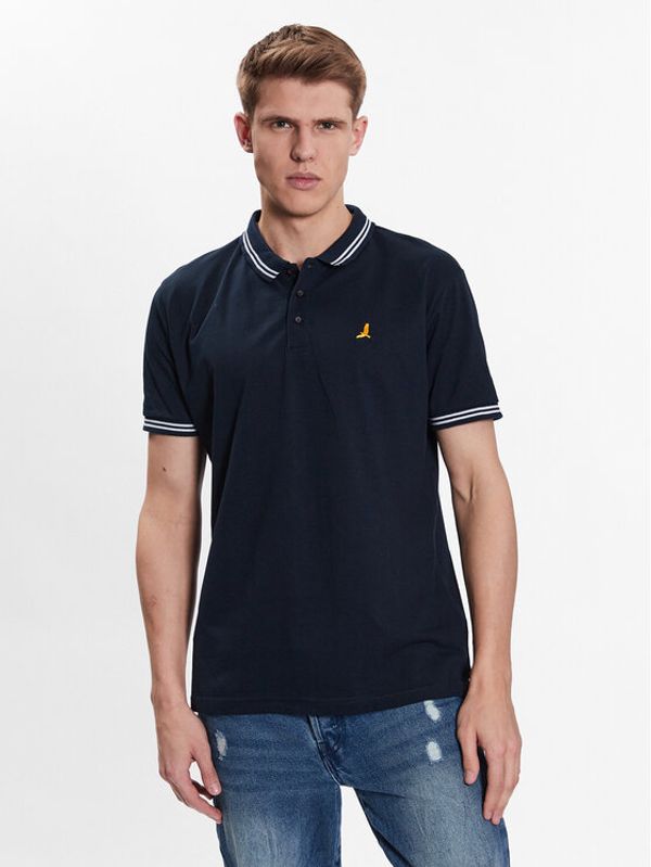 Brave Soul Brave Soul Тениска с яка и копчета MPS-131KANOHB Тъмносин Regular Fit