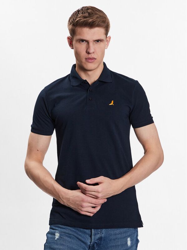 Brave Soul Brave Soul Тениска с яка и копчета MPS-131KUROKIC Син Regular Fit