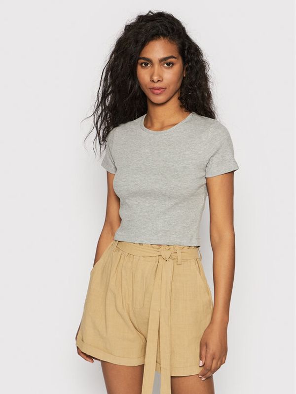 Brave Soul Brave Soul Тишърт LTS-149MILEY Сив Slim Fit