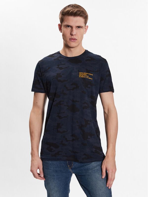 Brave Soul Brave Soul Тишърт MTS-149ERDL Тъмносин Regular Fit