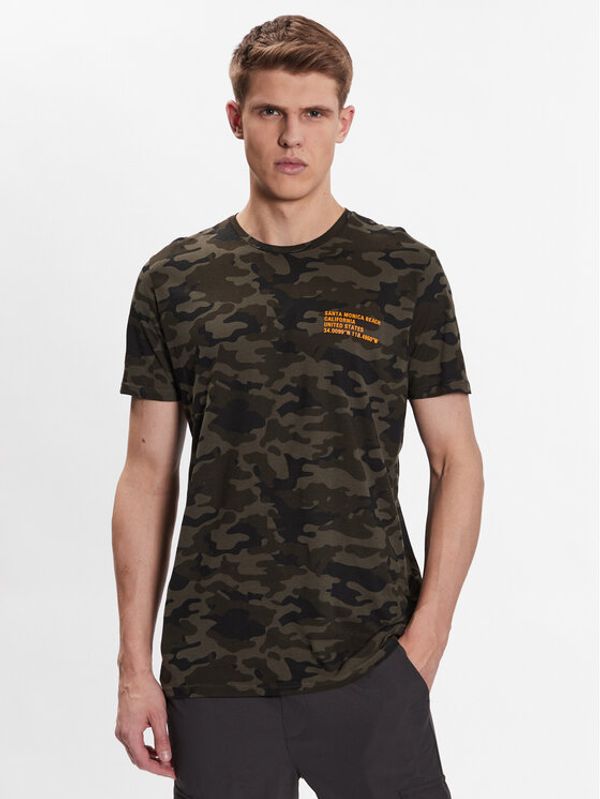 Brave Soul Brave Soul Тишърт MTS-149ERDL Зелен Regular Fit