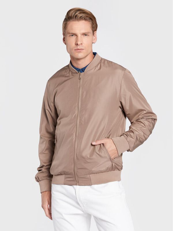 Brave Soul Brave Soul Яке бомбър MJK-SANJAY Бежов Regular Fit