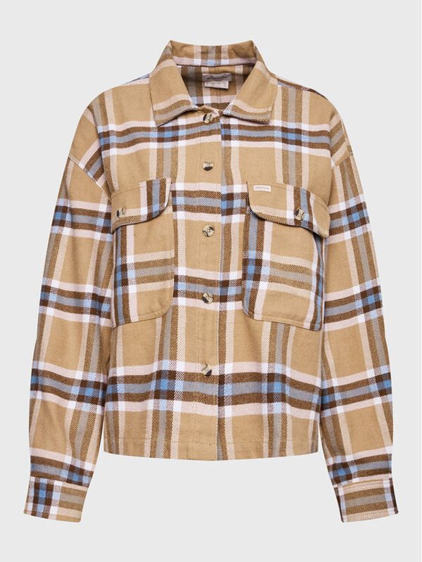 Brixton Brixton Риза Bowery 01209 Бежов Regular Fit