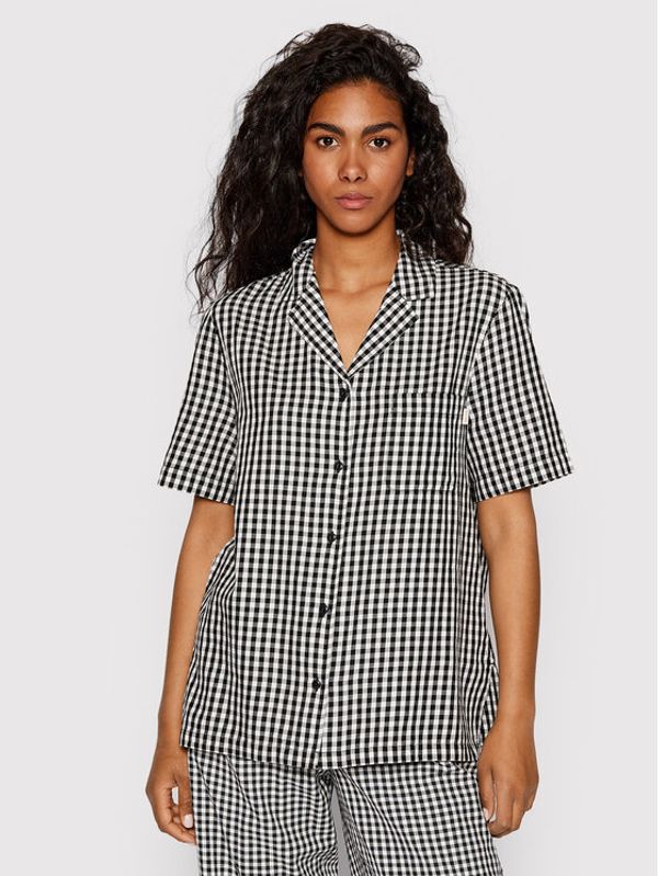 Brixton Brixton Риза Bunker Gingham 01273 Черен Relaxed Fit
