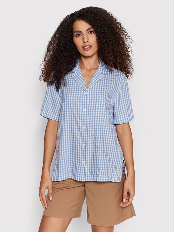 Brixton Brixton Риза Bunkier Gingham 01273 Син Relaxed Fit
