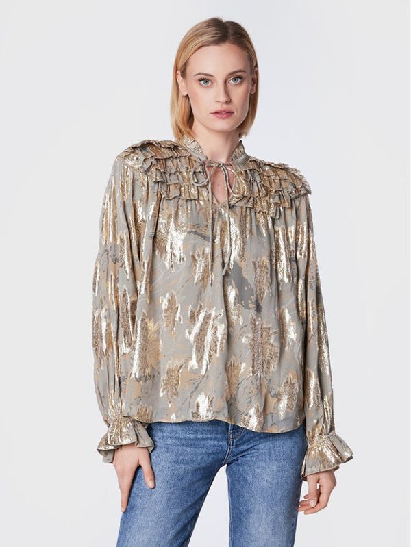 Bruuns Bazaar Bruuns Bazaar Блуза Betty BBW3060 Зелен Relaxed Fit