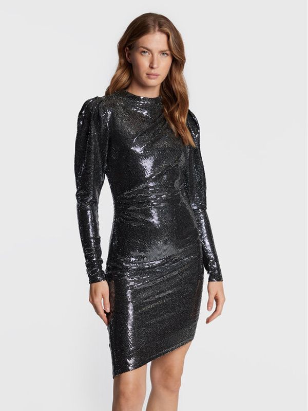 Bruuns Bazaar Bruuns Bazaar Коктейлна рокля Allium Maggie BBW3232 Черен Slim Fit