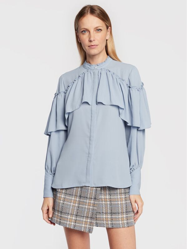 Bruuns Bazaar Bruuns Bazaar Риза Camilla Aeva BBW3173 Син Regular Fit