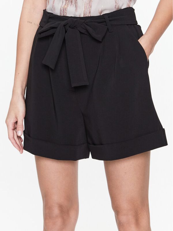 Bruuns Bazaar Bruuns Bazaar Шорти от плат Brassica Leoni BBW3305 Черен Relaxed Fit