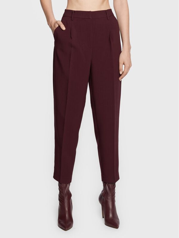 Bruuns Bazaar Bruuns Bazaar Текстилни панталони Cindysus Dagny BBW2393 Бордо Loose Fit