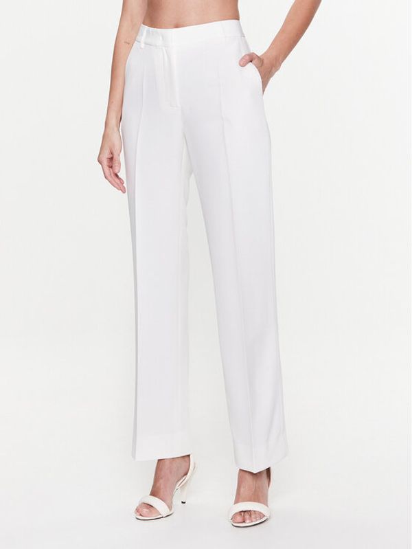 Bruuns Bazaar Bruuns Bazaar Текстилни панталони Magica BBW3292 Бял Straight Fit