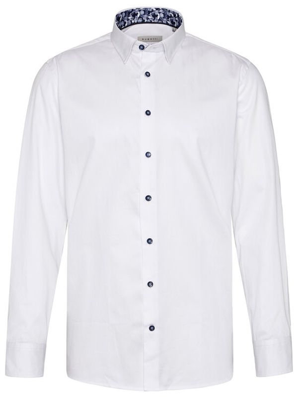 Bugatti Bugatti Риза 9750 38520 Бял Slim Fit