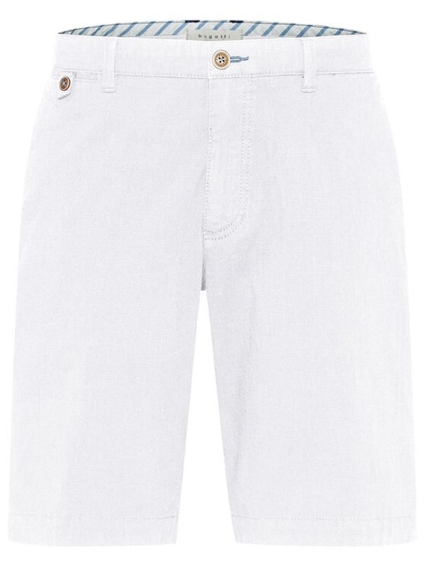 Bugatti Bugatti Шорти от плат 4979 36440 Бял Regular Fit