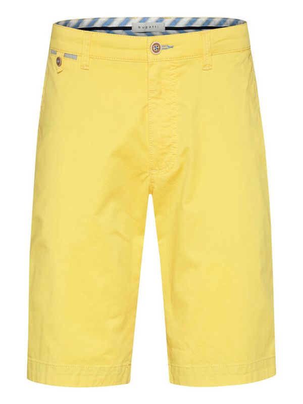 Bugatti Bugatti Шорти от плат 4979 36440 Жълт Slim Fit