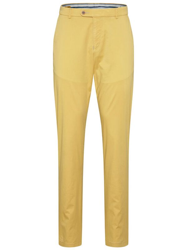 Bugatti Bugatti Текстилни панталони 4890 36301 Жълт Slim Fit