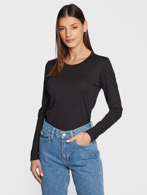 Calvin Klein Calvin Klein Блуза Smooth K20K205337 Черен Regular Fit