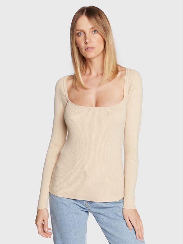 Calvin Klein Calvin Klein Блуза Square K20K205096 Бежов Slim Fit