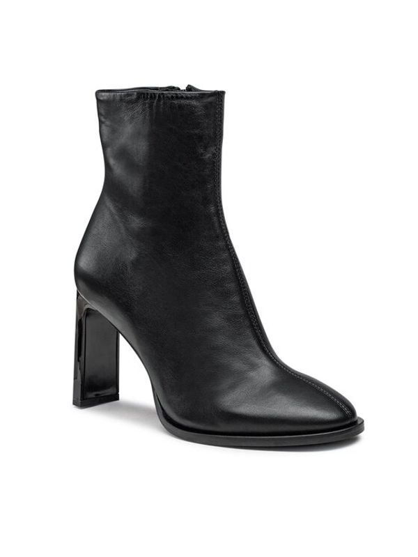 Calvin Klein Calvin Klein Боти Curved Stil Ankle Boot 80 HW0HW01541 Черен