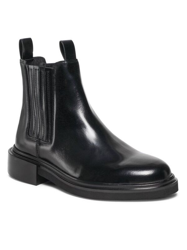 Calvin Klein Calvin Klein Боти тип челси Chelsea Boot Lth HM0HM00863 Черен