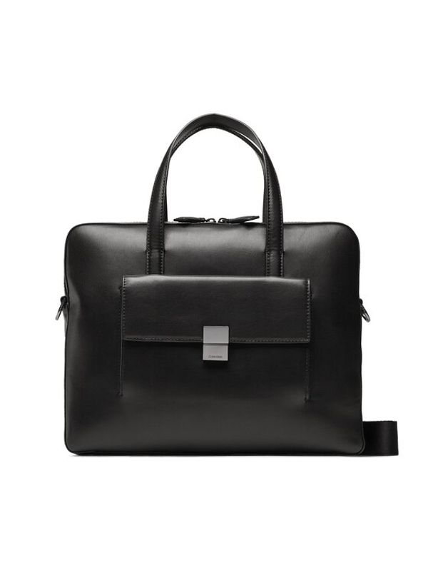 Calvin Klein Calvin Klein Чанта за лаптоп Iconic Hardware Laptop Bag K50K510250 Черен