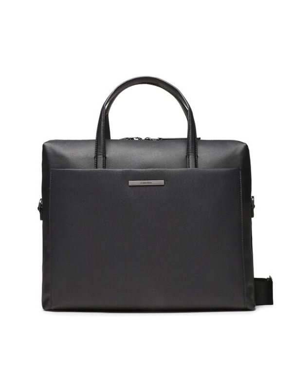 Calvin Klein Calvin Klein Чанта за лаптоп Modern Metal Laptop Bag K50K510537 Черен
