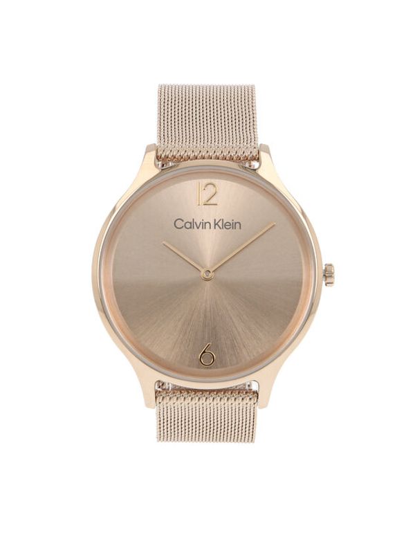 Calvin Klein Calvin Klein Часовник Timeless Mesh 25200002 Позлатено с розово злато